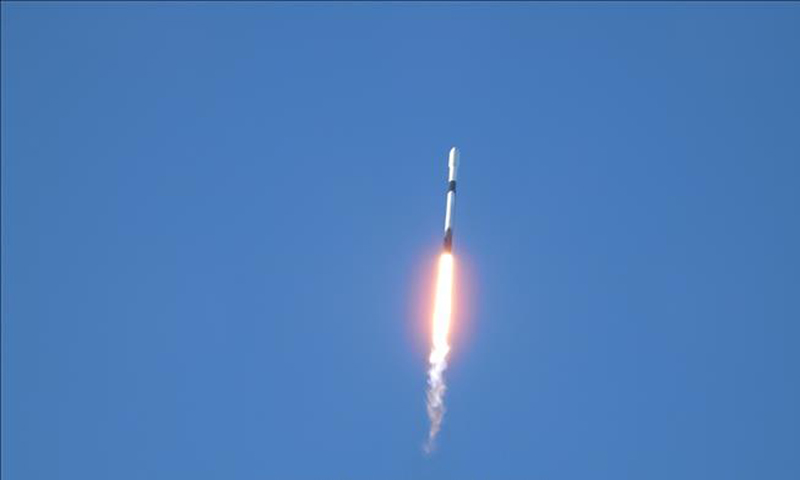 Tên lửa Falcon 9 mang theo tàu thăm dò Danuri của Hàn Quốc được phóng từ Trạm vũ trụ Cape Canaveral ở Florida, Mỹ ngày 5/8/2022. Ảnh: Yonhap/TTXVN