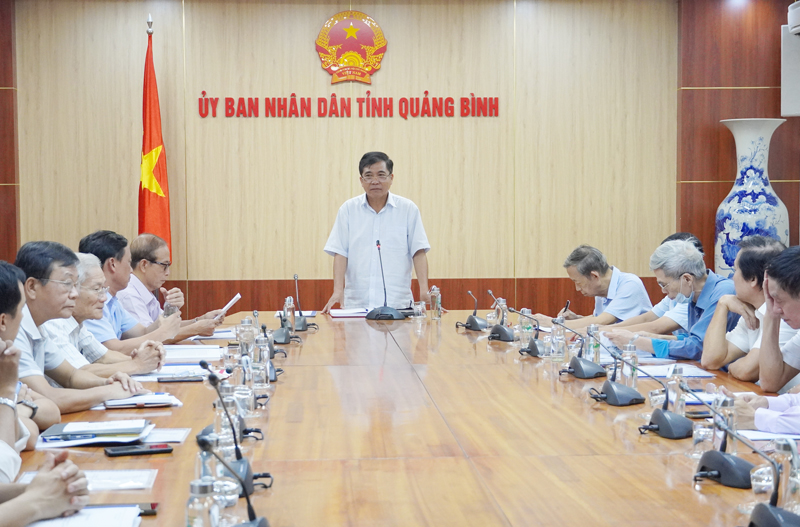 Đồng chí Phó Chủ tịch Thường trực UBND tỉnh Đoàn Ngọc Lâm phát biểu kết luận tại buổi làm việc
