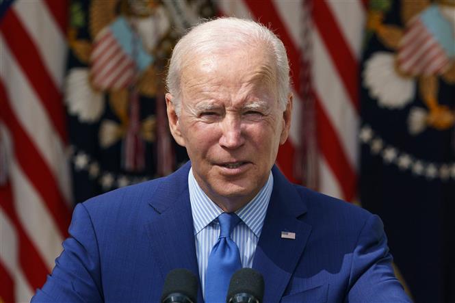 Tổng thống Mỹ Joe Biden phát biểu tại Nhà Trắng, Washington, DC ngày 15/9/2022. Ảnh: AFP/TTXVN