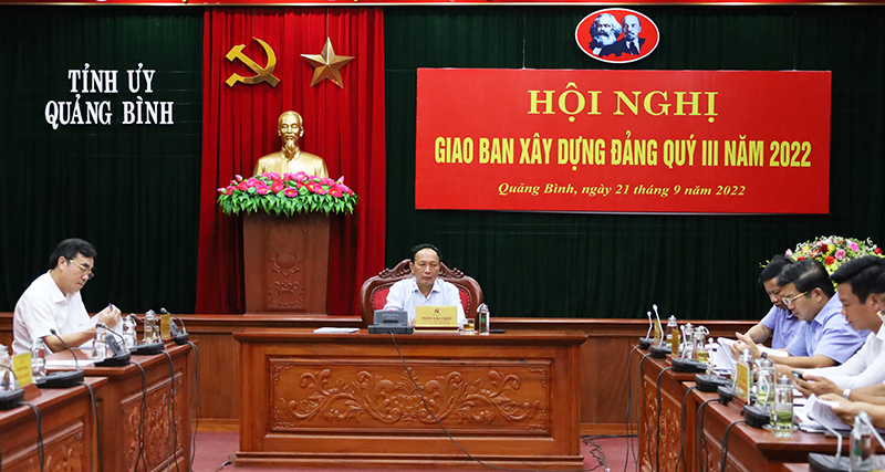  Đồng chí Phó Bí thư Thường trực Tỉnh ủy Trần Hải Châu chủ trì hội nghị.