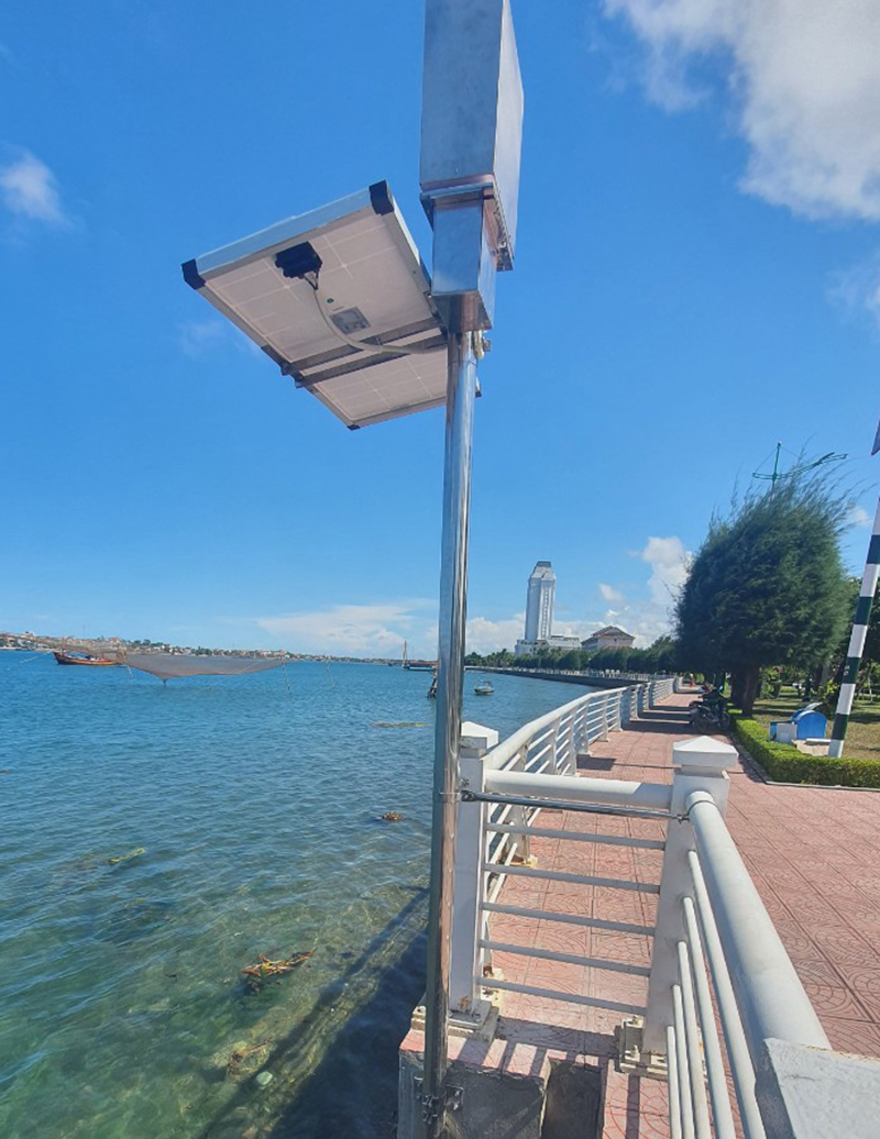 TP. Đồng Hới đã lắp đặt thiết bị cảm biến tại cống xả Hồ Thành và khu vực cầu Phú Vinh 2.