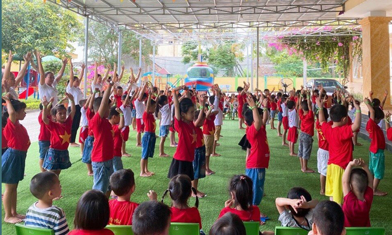 Với cơ sở vật chất đồng bộ, Trường mầm non Thuận Đức tổ chức tốt các hoạt động chăm sóc, giáo dục trẻ.