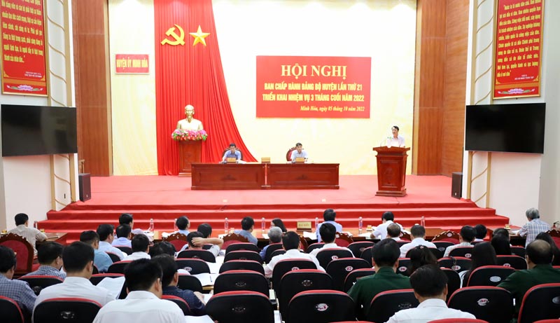 Hội nghị Ban Chấp hành Đảng bộ huyện Minh Hóa lần thứ 21
