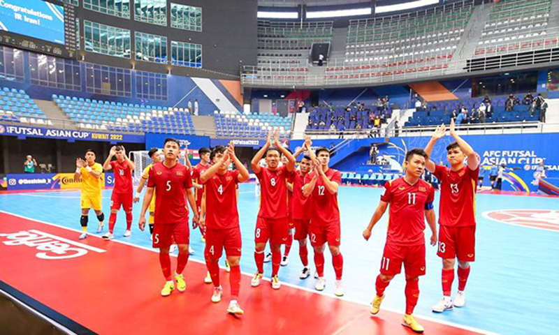 Futsal Việt Nam dừng bước sau trận thua Iran. (Nguồn: VFF)