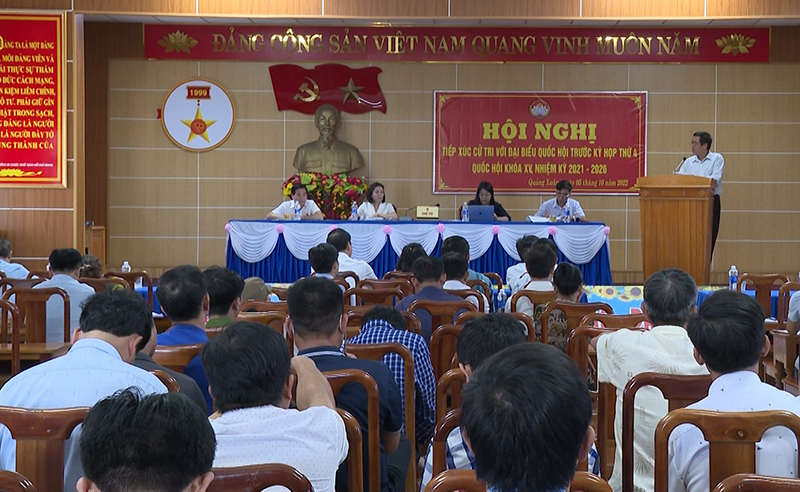 Toàn cảnh hội nghị TXCT tại huyện Quảng Trạch