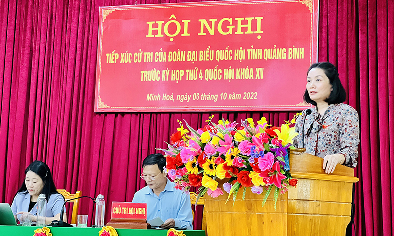 Đại biểu Nguyễn Minh Tâm ghi nhận, tiếp thu ý kiến của cử tri
