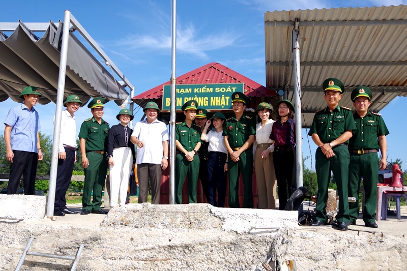 Đoàn giám sát số 1 Ban Nội chính Tỉnh ủy giám sát tại Trạm kiểm soát đồn Biên phòng Nhật Lệ, BĐBP tỉnh. 