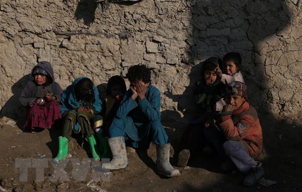 Trẻ em tại một trại tị nạn ở Kabul, Afghanistan. Ảnh tư liệu: THX/TTXVN