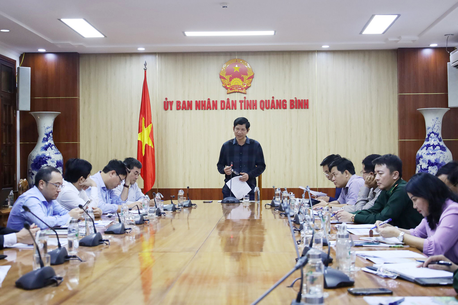 Đồng chí Phó Chủ tịch UBND tỉnh Hồ An Phong kết luận buổi làm việc. 