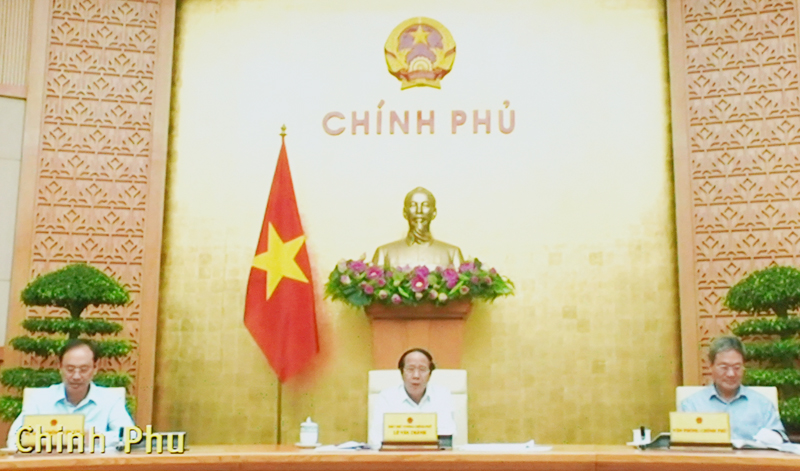 Phó Thủ tướng Lê Văn Thành chủ trì hội nghị.