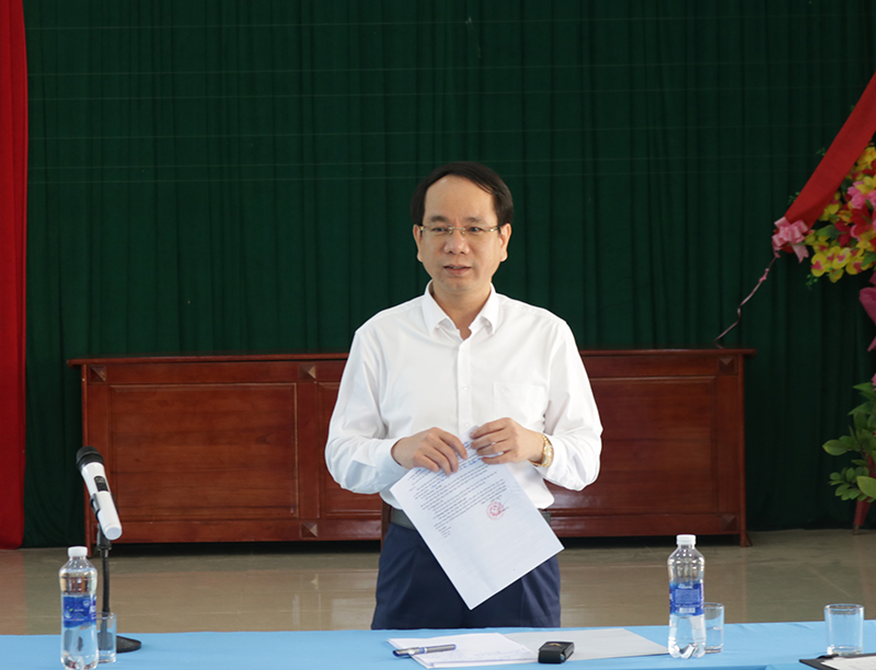 hó Chủ tịch UBND tỉnh Phan Mạnh Hùng kết luận buổi làm việc.