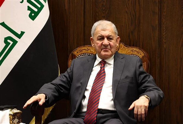  Ứng viên tranh cử Tổng thống Iraq Abdul Latif Rashid tại phiên họp Quốc hội ở Baghdad, ngày 13/10/2022. (Ảnh: AFP/TTXVN)