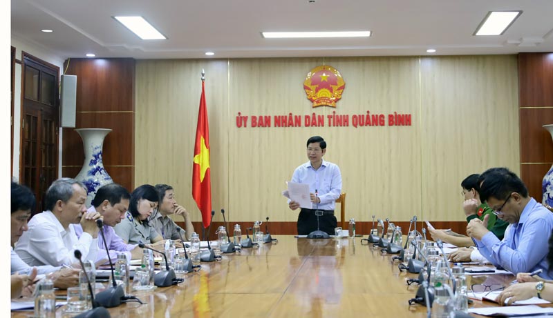 Đồng chí Hồ An Phong, Tỉnh ủy viên, Phó Chủ tịch UBND tỉnh phát biểu chỉ đạo tại hội nghị.