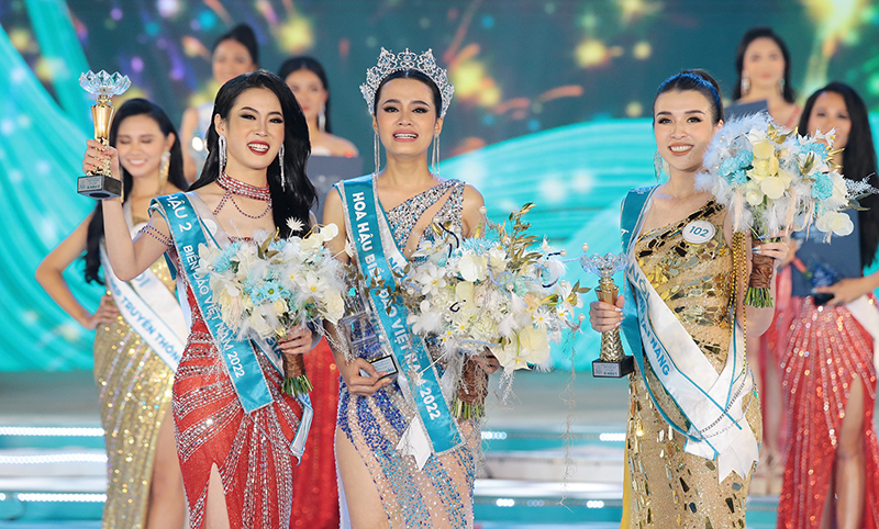 Người đẹp Quảng Bình Đinh Như Phương đăng quang Hoa hậu Biển đảo Việt Nam 2022 (Ảnh BTC).
