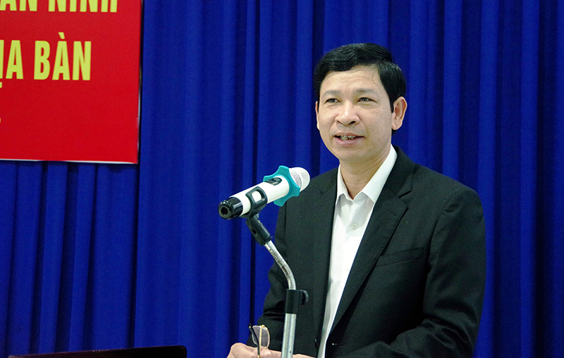 Đồng chí Hồ An Phong, Tỉnh ủy viên, Phó Chủ tịch UBND tỉnh phát biểu khai mạc