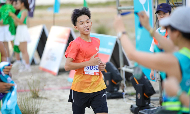 Nguyễn Viết Ái tham gia giải chạy Coteccons Quảng Bình Marathon 2022 (Ảnh: NVCC).