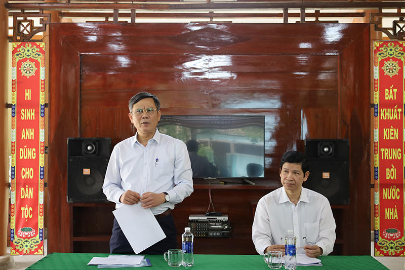 Đồng chí Chủ tịch UBND tỉnh Trần Thắng kết luận buổi làm việc. 