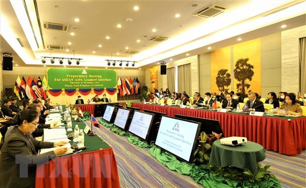 Toàn cảnh phiên họp trù bị AIPA, chuẩn bị cho cuộc gặp các nhà lãnh đạo AIPA-ASEAN. (Ảnh: Huỳnh Thảo/TTXVN)