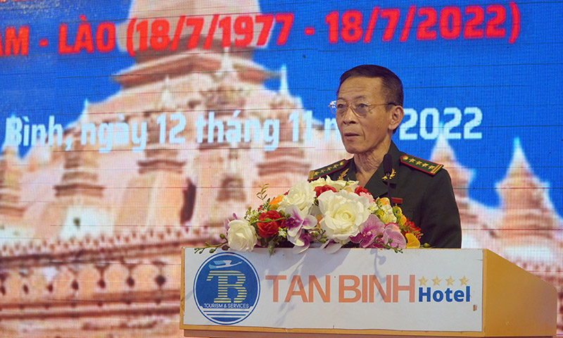 Đồng chí Đặng Văn Vừng, Chủ tịch Hội hữu nghị Việt Nam - Lào ôn lại chặng đường lịch sử mối quan hệ Việt Nam-Lào