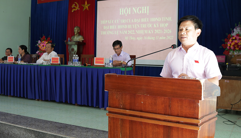 Đại biểu HĐND tỉnh đánh giá cao các ý kiến, kiến nghị của tri huyện Lệ Thủy.