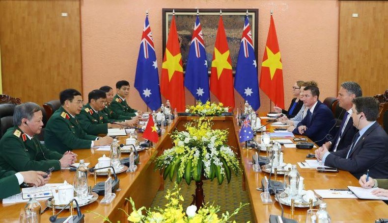 Đại tướng Phan Văn Giang, Bộ trưởng Quốc phòng hội đàm với Phó Thủ tướng, Bộ trưởng Quốc phòng Australia Richard Donald Marles.