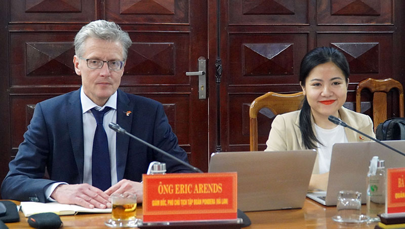 Ông Eric Arends bày tỏ mong muốn được hợp tác với tỉnh Quảng Bình trong lĩnh vực điện gió