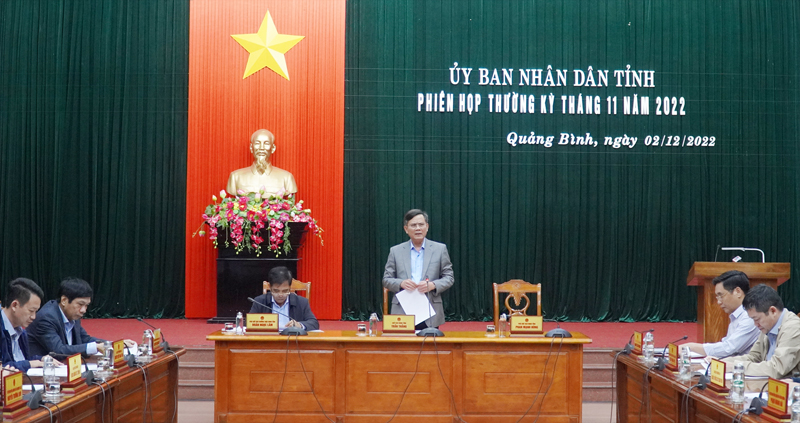 Chủ tịch UBND tỉnh Trần Thắng chủ trì phiên họp thường kỳ tháng 11.