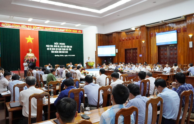 UBND tỉnh phối hợp với VCCI tổ chức Hội nghị phân tích, đánh giá, giải pháp nâng cao Chỉ số PCI tỉnh Quảng Bình năm 2022.
