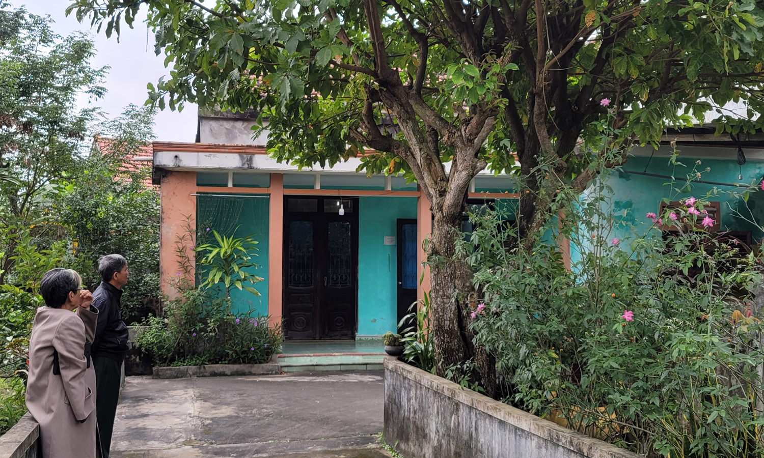Nhà từ đường, nơi xưa kia gia đình Trung tướng Lê Văn Tri sinh sống tại xã Hạ Trạch.