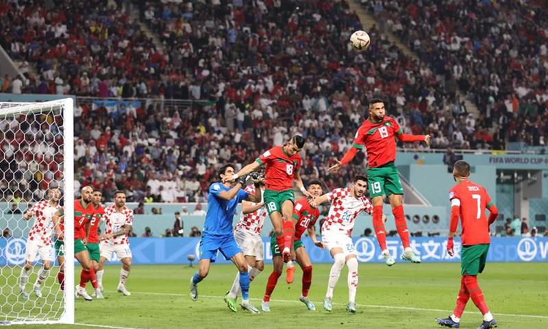 En-Nesyri bỏ lỡ cơ hội gỡ hòa cho Maroc ở phút 90+6’. (Ảnh: FIFA)