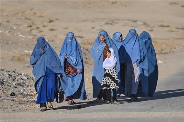  Phụ nữ Afghanistan. (Ảnh: AFP/TTXVN)