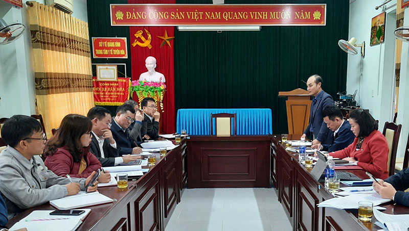 Toàn cảnh buổi giám sát tại huyện Minh Hóa