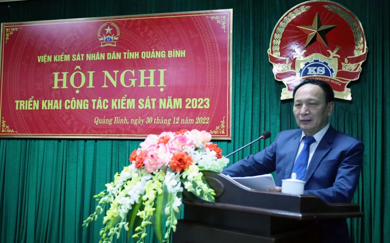 Đồng chí Trần Hải Châu, Phó Bí thư Thường trực Tỉnh ủy, Chủ tịch HĐND tỉnh phát biểu chỉ đạo tại hội nghị.