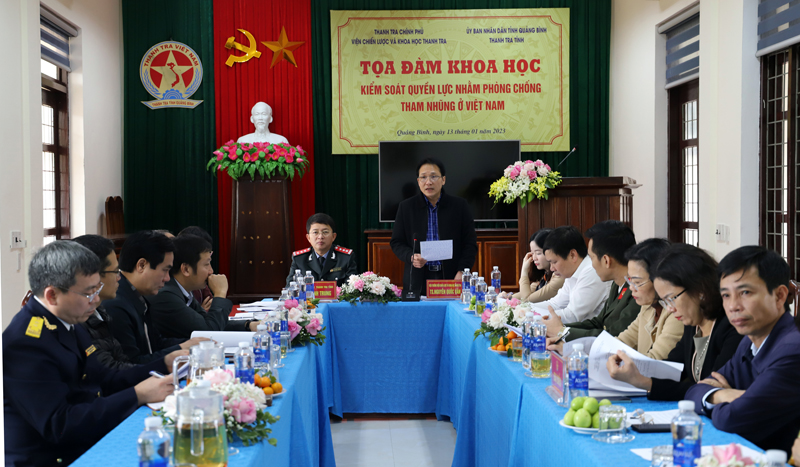 Tọa đàm khoa học "Kiểm soát quyền lực nhằm phòng, chống tham nhũng ở Việt Nam"