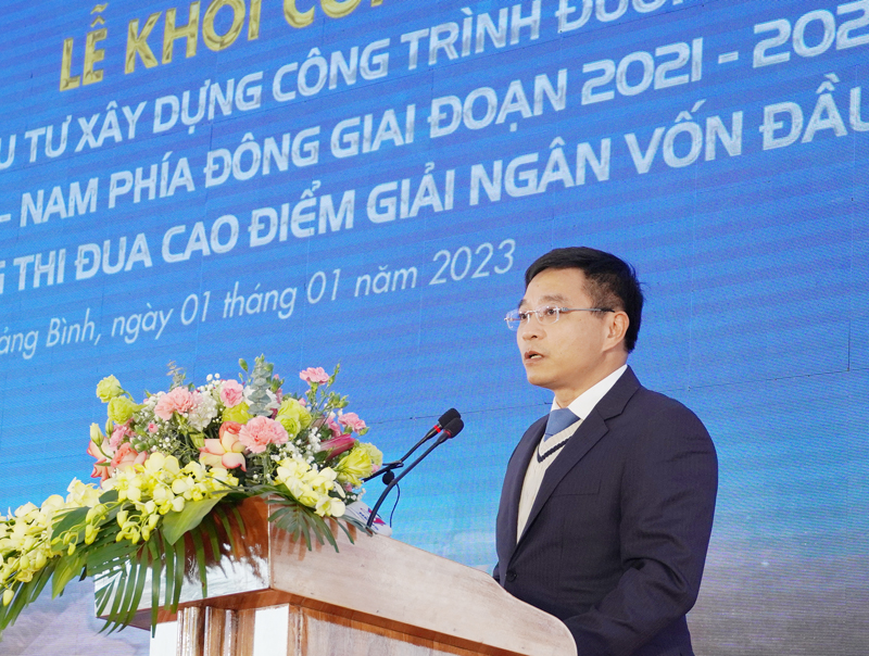 Bộ trưởng Bộ GTVT Nguyễn Văn Thắng phát động khởi công Dự án công trình đường bộ cao tốc Bắc-Nam.