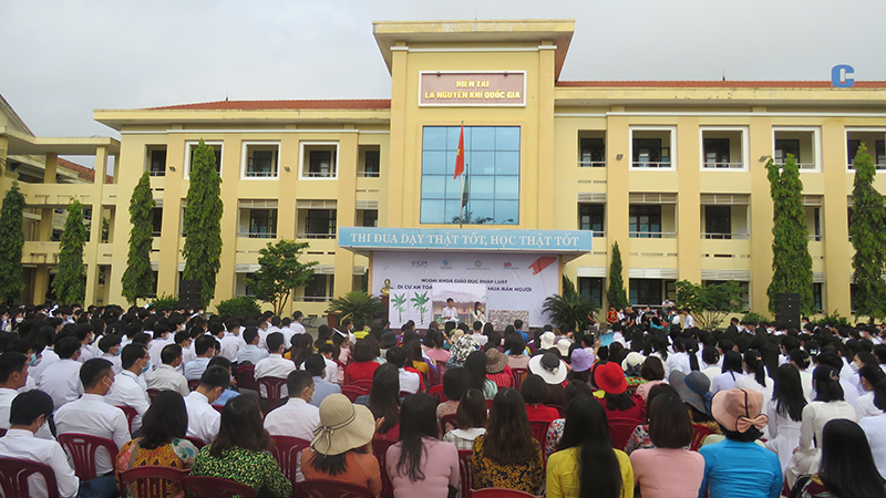 Trường THPT chuyên Võ Nguyên Giáp có số học sinh đạt giải cao nhất.