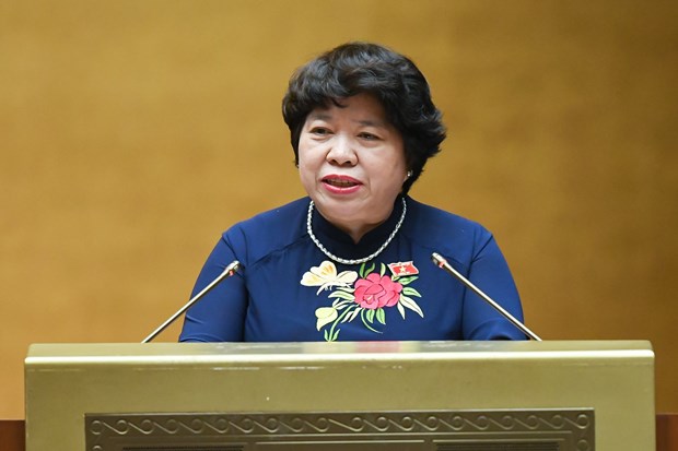 Bà Nguyễn Thúy Anh, Chủ nhiệm Ủy ban Xã hội của Quốc hội. (Ảnh: PV/Vietnam+)
