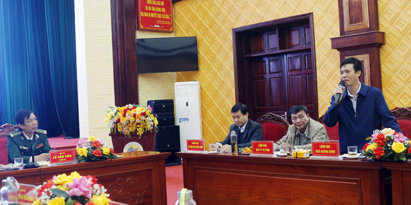  Đồng chí Cao Trường Sơn, Phó Tổng biên tập Báo Quảng Bình mong muốn BĐBP tỉnh chủ động hơn nữa trong việc kết nối, chia sẻ thông tin với các cơ quan báo chí.