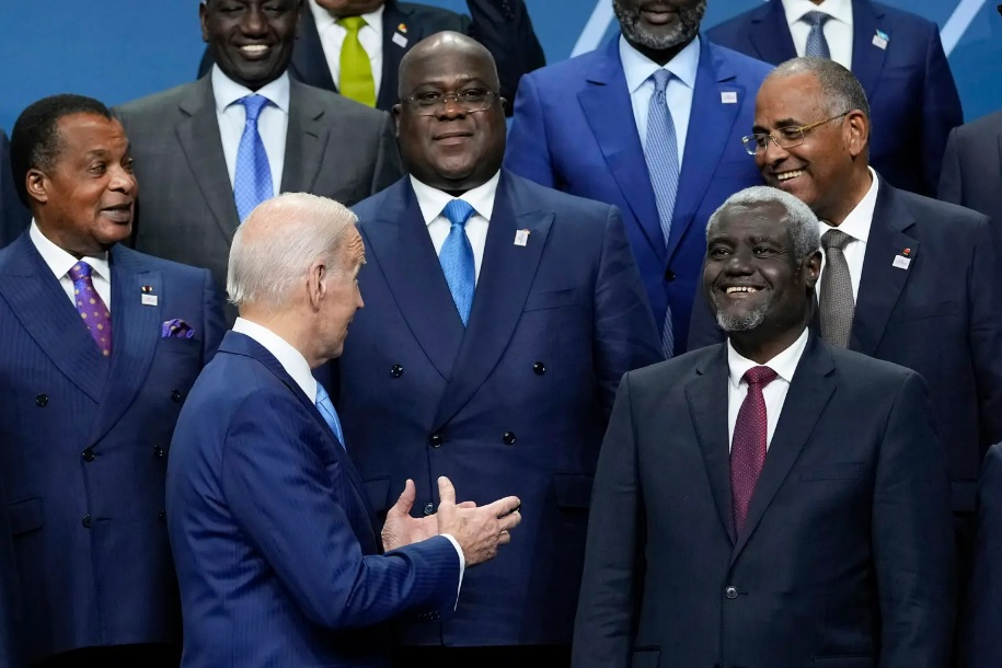 Tổng thống Mỹ Biden tổ chức hội nghị thượng đỉnh với các nhà lãnh đạo châu Phi vào tháng 12/2022. Ảnh: AP