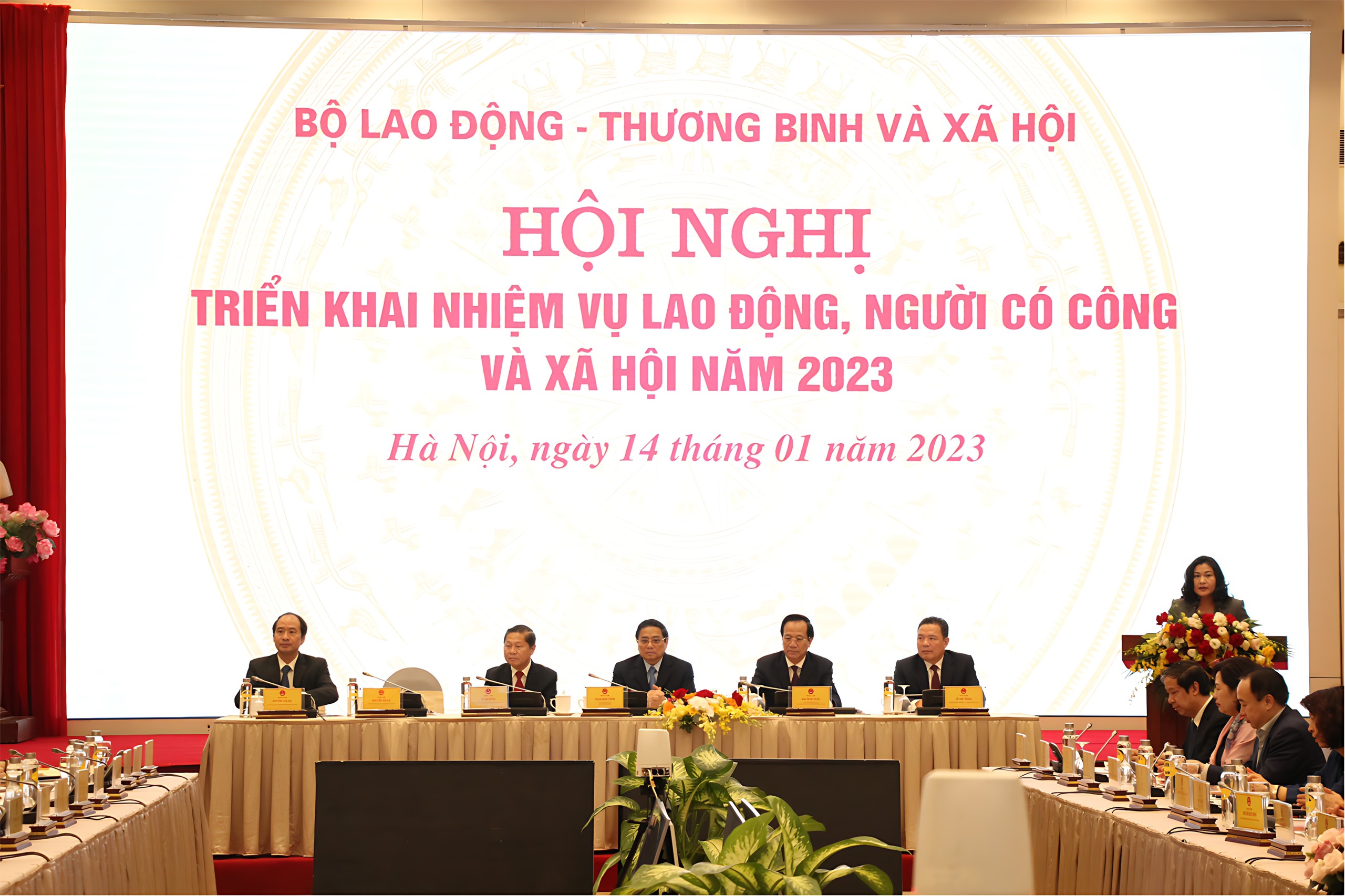 Hội nghị tại điểm cầu TP. Hà Nội. (Nguồn: Bộ LĐ-TB và XH)