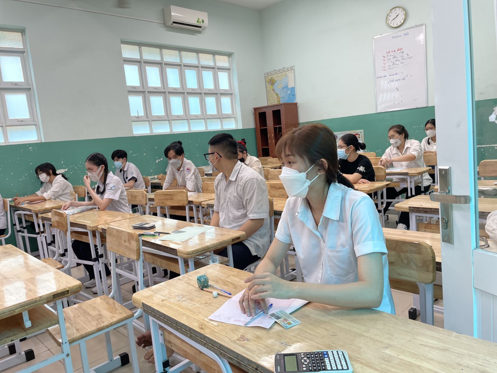 Thí sinh tham dự kỳ thi tốt nghiệp THPT 2022 tại TP Hồ Chí Minh. Ảnh tư liệu: Đan Phương/Báo Tin tức