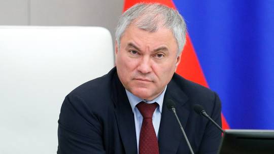 Chủ tịch Duma Quốc gia Nga Vyacheslav Volodin. Ảnh: Sputnik/Dịch vụ Báo chí của Duma Quốc gia Nga