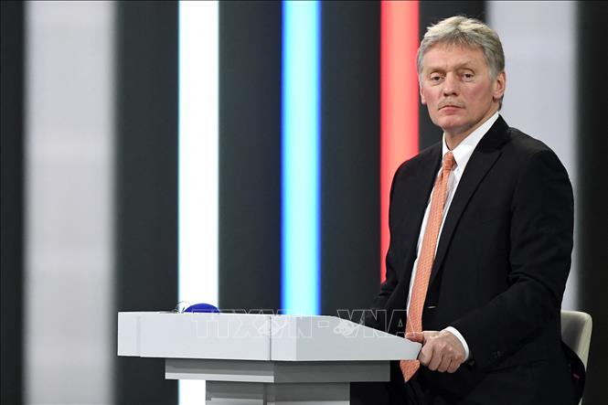 Người phát ngôn Điện Kremlin Dmitry Peskov tại một cuộc họp báo ở Moskva. Ảnh tư liệu: AFP/TTXVN