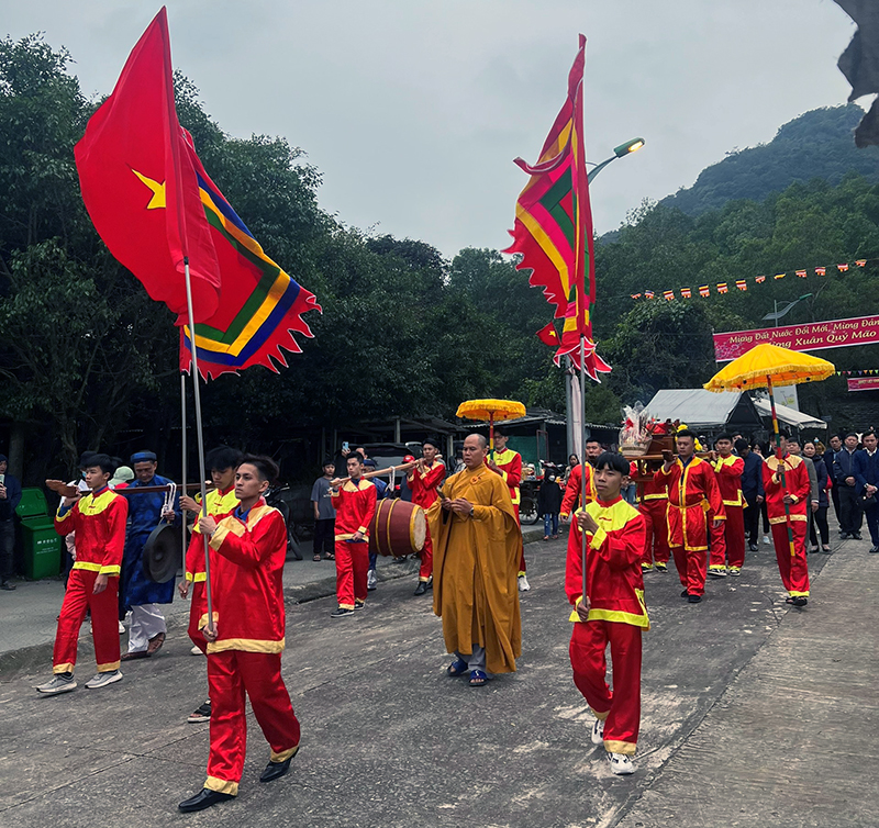 Lễ rước nước tại Chùa Thần Đinh xuân Quý Mão 2023.