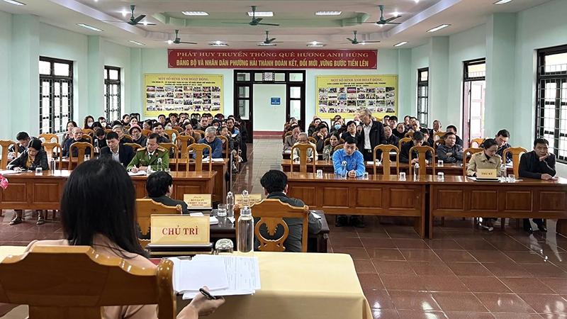 Ủy ban MTTQVN phường Hải Thành (TP. Đồng Hới) tổ chức hội nghị đối thoại giữa người đứng đầu cấp ủy, chính quyền với nhân dân.
