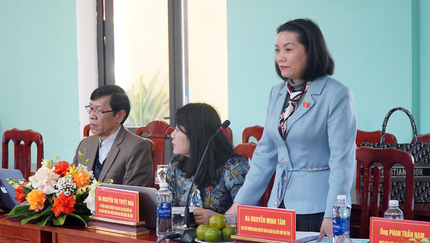 Đại biểu Nguyễn Minh Tâm kết luận buổi giám sát
