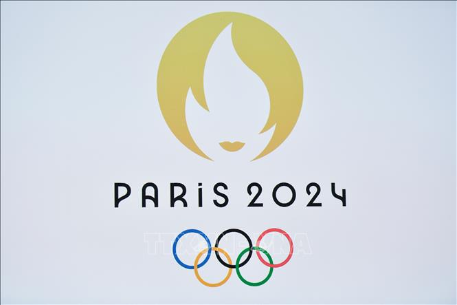 Biểu tượng Olympic 2024 được công bố tại Paris, Pháp, ngày 21/10/2019. Ảnh: AFP/TTXVN