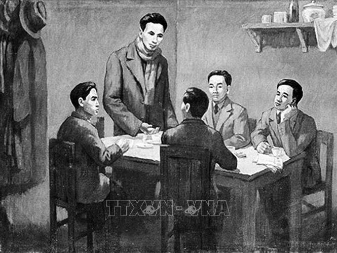 Từ ngày 6/1 - 7/2/1930, Hội nghị hợp nhất các tổ chức Cộng sản, thành lập Đảng Cộng sản Việt Nam họp ở Hong Kong (Trung Quốc) dưới sự chủ trì của đồng chí Nguyễn Ái Quốc thay mặt cho Quốc tế Cộng sản. Ảnh: TTXVN phát