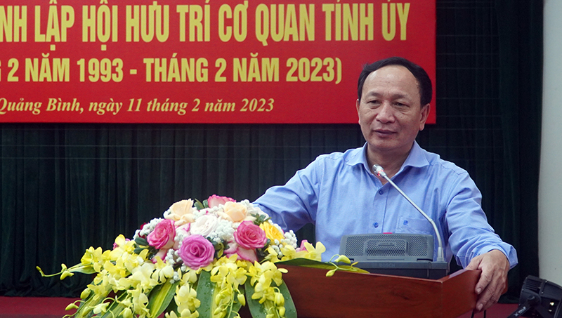 Đồng chí Phó Bí thư Tỉnh ủy, Chủ tịch HĐND tỉnh Trần Hải Châu ghi nhận những đóng góp quan trọng, ý nghĩa của Hội và các hội viên  