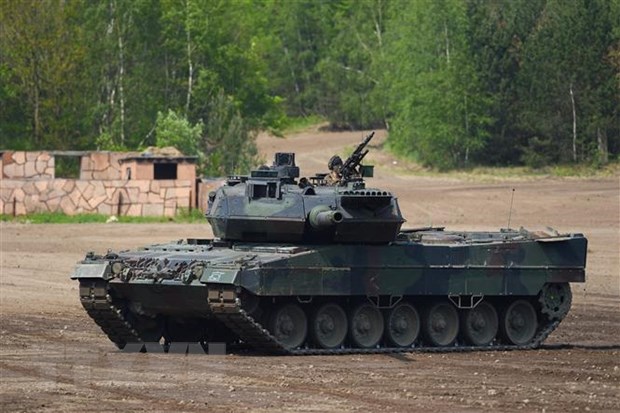 Xe tăng Leopard. (Ảnh: AFP/TTXVN)